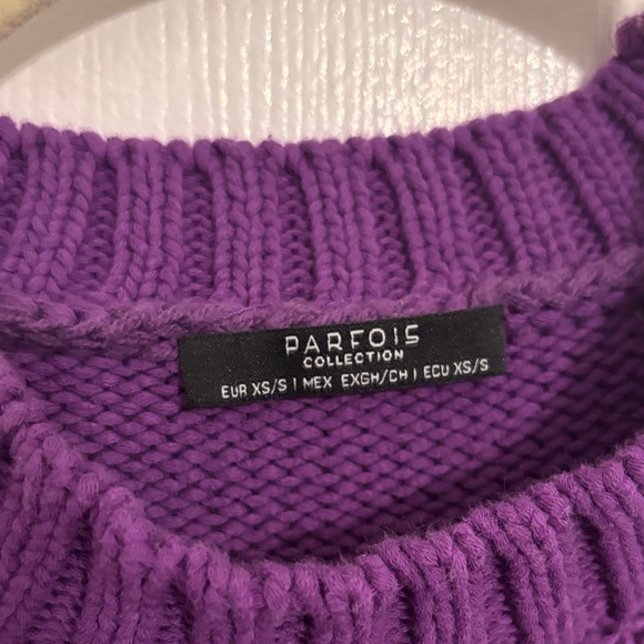Parfois Collection Purple Women's Sweater - Picture 2 of 6